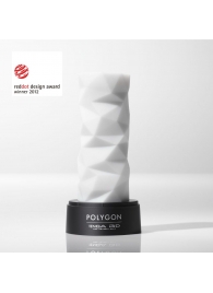 Белый 3D мастурбатор POLYGON - Tenga - в Березниках купить с доставкой