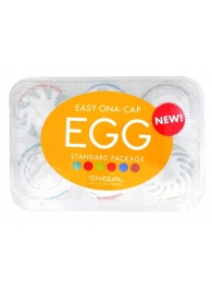 Набор из 6 мастурбаторов Tenga EGG Easy Beat с различным рельефом - Tenga - в Березниках купить с доставкой