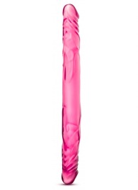Розовый двусторонний фаллоимитатор 14 Double Dildo - 35,5 см. - Blush Novelties