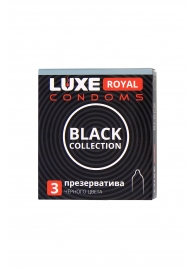 Черные презервативы LUXE Royal Black Collection - 3 шт. - Luxe - купить с доставкой в Березниках