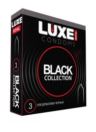 Черные презервативы LUXE Royal Black Collection - 3 шт. - Luxe - купить с доставкой в Березниках