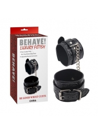 Черные наручники Be good Wrist Cuffs - Chisa - купить с доставкой в Березниках