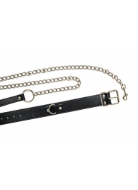 Черный ошейник с поводком Wild - Lola Games - купить с доставкой в Березниках