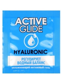 Лубрикант на водной основе Active Glide с гиалуроновой кислотой - 3 гр. - Биоритм - купить с доставкой в Березниках