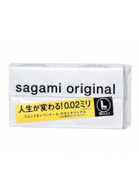 Презервативы Sagami Original 0.02 L-size увеличенного размера - 10 шт. - Sagami - купить с доставкой в Березниках