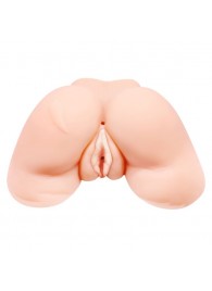 Телесная вибровагина Julie с 2 рабочими отверстиями - Baile - в Березниках купить с доставкой