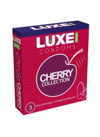 Презервативы с ароматом вишни LUXE Royal Cherry Collection - 3 шт. - Luxe - купить с доставкой в Березниках