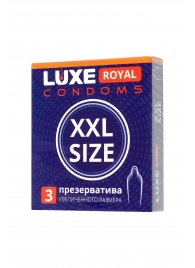 Презервативы увеличенного размера LUXE Royal XXL Size - 3 шт. - Luxe - купить с доставкой в Березниках