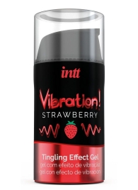 Жидкий интимный гель с эффектом вибрации Vibration! Strawberry - 15 мл. - INTT - купить с доставкой в Березниках