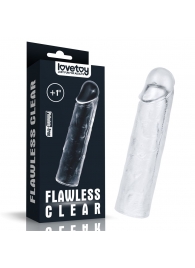 Прозрачная насадка-удлинитель Flawless Clear Penis Sleeve Add 1 - 15,5 см. - Lovetoy - в Березниках купить с доставкой