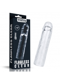 Прозрачная насадка-удлинитель Flawless Clear Penis Sleeve Add 2 - 19 см. - Lovetoy - в Березниках купить с доставкой