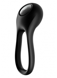 Черное эрекционное виброкольцо Majestic Duo - Satisfyer - в Березниках купить с доставкой