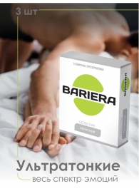 Ультратонкие презервативы Bariera Ultra Thin - 3 шт. - Bariera - купить с доставкой в Березниках