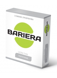 Ультратонкие презервативы Bariera Ultra Thin - 3 шт. - Bariera - купить с доставкой в Березниках