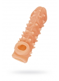 Телесная закрытая насадка с пупырышками Cock Sleeve Size S - 13,8 см. - KOKOS - в Березниках купить с доставкой