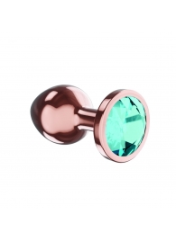 Пробка цвета розового золота с малиновым кристаллом Diamond Topaz Shine L - 8,3 см. - Lola Games - купить с доставкой в Березниках