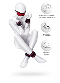 Красно-черный бондажный набор Anonymo - ToyFa - купить с доставкой в Березниках