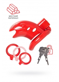 Красный мужской пояс верности из пластика - ToyFa - купить с доставкой в Березниках