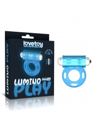 Голубое, светящееся в темноте эрекционное виброкольцо Lumino Play Vibrating Penis Ring - Lovetoy - в Березниках купить с доставкой