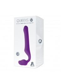 Лиловый безремневой страпон Queens M - Adrien Lastic - купить с доставкой в Березниках