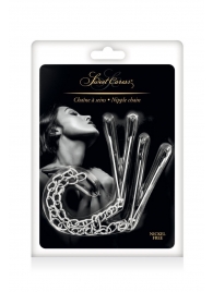 Регулируемые зажимы для сосков Sweet Caress Nipple Chain - Sweet Caress - купить с доставкой в Березниках