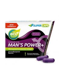 Возбуждающее средство для мужчин Mans Power plus - 10 капсул (0,35 гр.) +1 в подарок - SuperCaps - купить с доставкой в Березниках