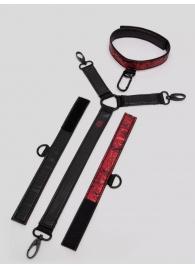 Ошейник с наручниками Reversible Faux Leather Collar and Wrist - Fifty Shades of Grey - купить с доставкой в Березниках