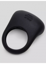 Черное эрекционное виброкольцо Sensation Rechargeable Vibrating Love Ring - Fifty Shades of Grey - в Березниках купить с доставкой