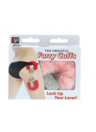 Металлические наручники с розовой меховой опушкой METAL HANDCUFF WITH PLUSH PINK - Dream Toys - купить с доставкой в Березниках