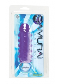 Закрытая фиолетовая насадка с пупырышками SAMURAI PENIS SLEEVE PURPLE - 14,5 см. - NMC - в Березниках купить с доставкой