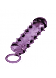 Закрытая фиолетовая насадка с пупырышками SAMURAI PENIS SLEEVE PURPLE - 14,5 см. - NMC - в Березниках купить с доставкой