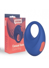 Синее эрекционное кольцо RRRING Casual Date Cock Ring - FeelzToys - в Березниках купить с доставкой