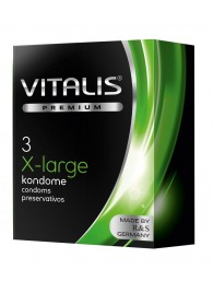 Презервативы увеличенного размера VITALIS PREMIUM x-large - 3 шт. - Vitalis - купить с доставкой в Березниках