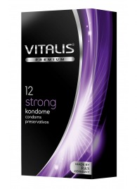 Презервативы с утолщённой стенкой VITALIS PREMIUM strong - 12 шт. - Vitalis - купить с доставкой в Березниках