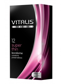 Ультратонкие презервативы VITALIS PREMIUM super thin - 12 шт. - Vitalis - купить с доставкой в Березниках