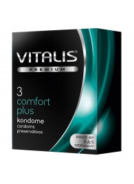 Контурные презервативы VITALIS PREMIUM comfort plus - 3 шт. - Vitalis - купить с доставкой в Березниках