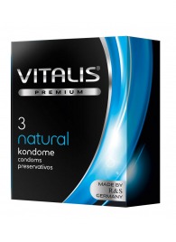 Классические презервативы VITALIS PREMIUM natural - 3 шт. - Vitalis - купить с доставкой в Березниках