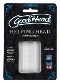 Прозрачный мастурбатор HELPING HEAD - Doc Johnson - в Березниках купить с доставкой