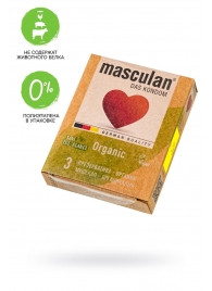 Экологически чистые презервативы Masculan Organic - 3 шт. - Masculan - купить с доставкой в Березниках