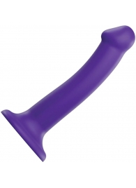 Фиолетовый фаллоимитатор-насадка Strap-On-Me Dildo Dual Density size M - 18 см. - Strap-on-me - купить с доставкой в Березниках