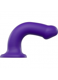 Фиолетовый фаллоимитатор-насадка Strap-On-Me Dildo Dual Density size L - 19 см. - Strap-on-me - купить с доставкой в Березниках