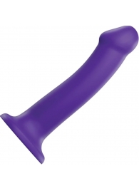 Фиолетовый фаллоимитатор-насадка Strap-On-Me Dildo Dual Density size L - 19 см. - Strap-on-me - купить с доставкой в Березниках