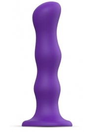 Фиолетовая насадка Strap-On-Me Dildo Geisha Balls size M - Strap-on-me - купить с доставкой в Березниках