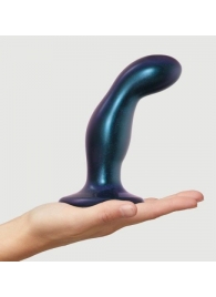 Темно-синяя насадка Strap-On-Me Dildo Plug Snaky size M - Strap-on-me - купить с доставкой в Березниках