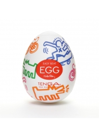 Мастурбатор-яйцо Keith Haring EGG STREET - Tenga - в Березниках купить с доставкой