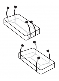 Фиксаторы для кровати WRAPAROUND MATTRESS RESTRAIN - Pipedream - купить с доставкой в Березниках