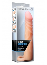 Телесная насадка на пенис Cock Xtender - 17,7 см. - Blush Novelties - в Березниках купить с доставкой