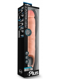 Телесная насадка-удлинитель 11.5 Inch Silicone Cock Sheath Penis Extender - 29,2 см. - Blush Novelties - в Березниках купить с доставкой