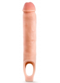 Телесная насадка-удлинитель 11.5 Inch Silicone Cock Sheath Penis Extender - 29,2 см. - Blush Novelties - в Березниках купить с доставкой