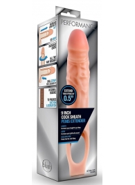 Телесная насадка на пенис 9 Inch Cock Sheath Extender - 22,2 см. - Blush Novelties - в Березниках купить с доставкой